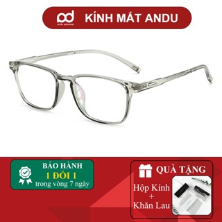 Gọng kính cận thời trang nam nữ ANDU dáng chữ nhật chất liệu nhựa TR90 siêu dẻo, siêu bền - 213