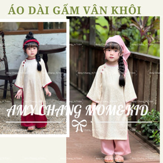  Bộ Áo Dài Bé Trai Bé Gái Vân Khôi thương hiệu Amy Chang ại Mặc Tết Đi Chơi Sự Kiện 
