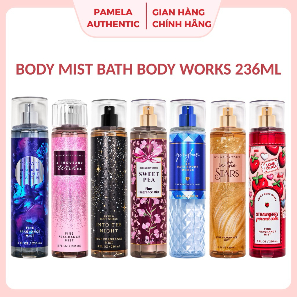 (BILL US) Body Mist Xịt Thơm Bath & Body Works 236ml