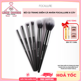 FOCALLURE  Bộ cọ trang điểm cá nhân 6 cây lông cọ mịn | Minihouse