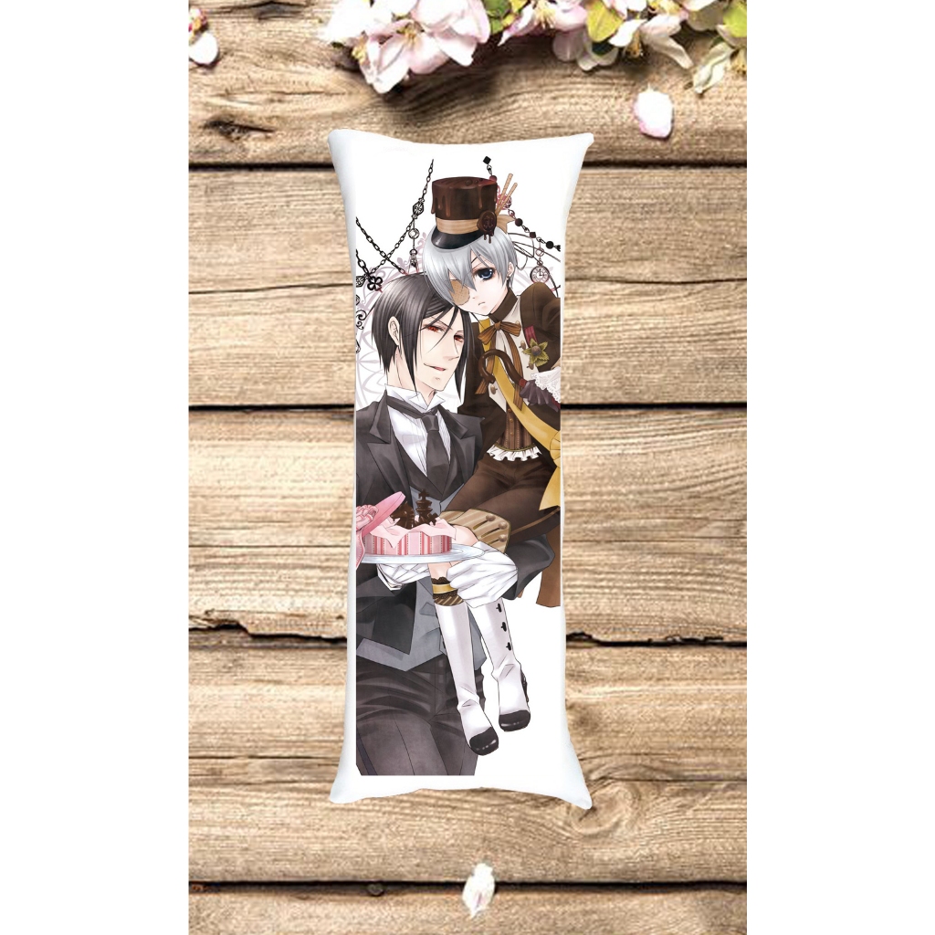 Gối ôm amime hắc quản gia / gối ôm anime kuroshitsuji  anime dài 40cm x1m
