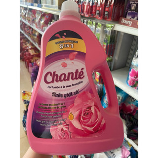  COMBO 2 chai  1 thùng NƯỚC GIẶT XẢ CHANTÉ 8in1 HƯƠNG HOA HỒNG PHÁP 3,1KG 