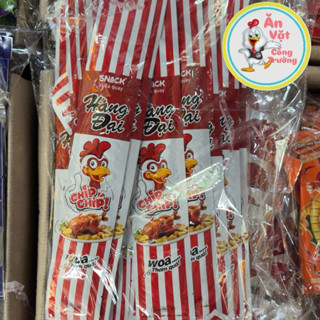  Bịch 30 gói snack vị gà quay hằng đại thơm ngon snack hằng đại vị gà quay ăn vặt tuổi thơ 