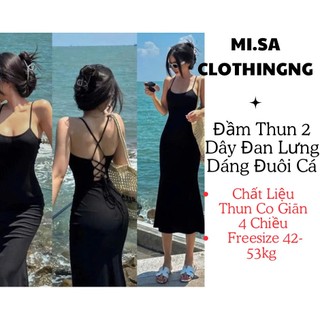 Đầm body maxi đan dây sau lưng, phù hợp đi biển, tiệc, phong cách sexy quyến rũ, Thuý Hiền Store