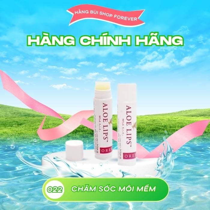 6 thỏi son dưỡng môi aloe lips 022flp