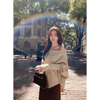 [Sẵn] Áo Len Nữ Hàn Quốc, Áo Len Điệu Trễ Vai Nữ Tiểu Thư Tay Dài, Lệch Vai Đồ Đi Đà Lạt Có Bigsize Thu Đông Chali AL295