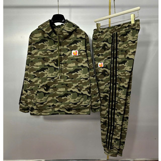 Bộ Nỉ Hoodie Nam Dấtsss Camo Thêu Logo Phối 3 Màu Loang Siêu Chất - Bộ Quần Áo Nam Dấtsss Mùa Đông Cao Cấp