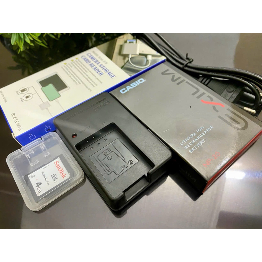 Bộ Sạc pin, thẻ, cáp Casio NP-20/NP20