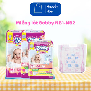  Miếng Lót Sơ Sinh Bobby NB1 64 Miếng NB2 60 Miếng Dành Cho Trẻ Sơ Sinh Chính Hãng Nguyễn Hòa 