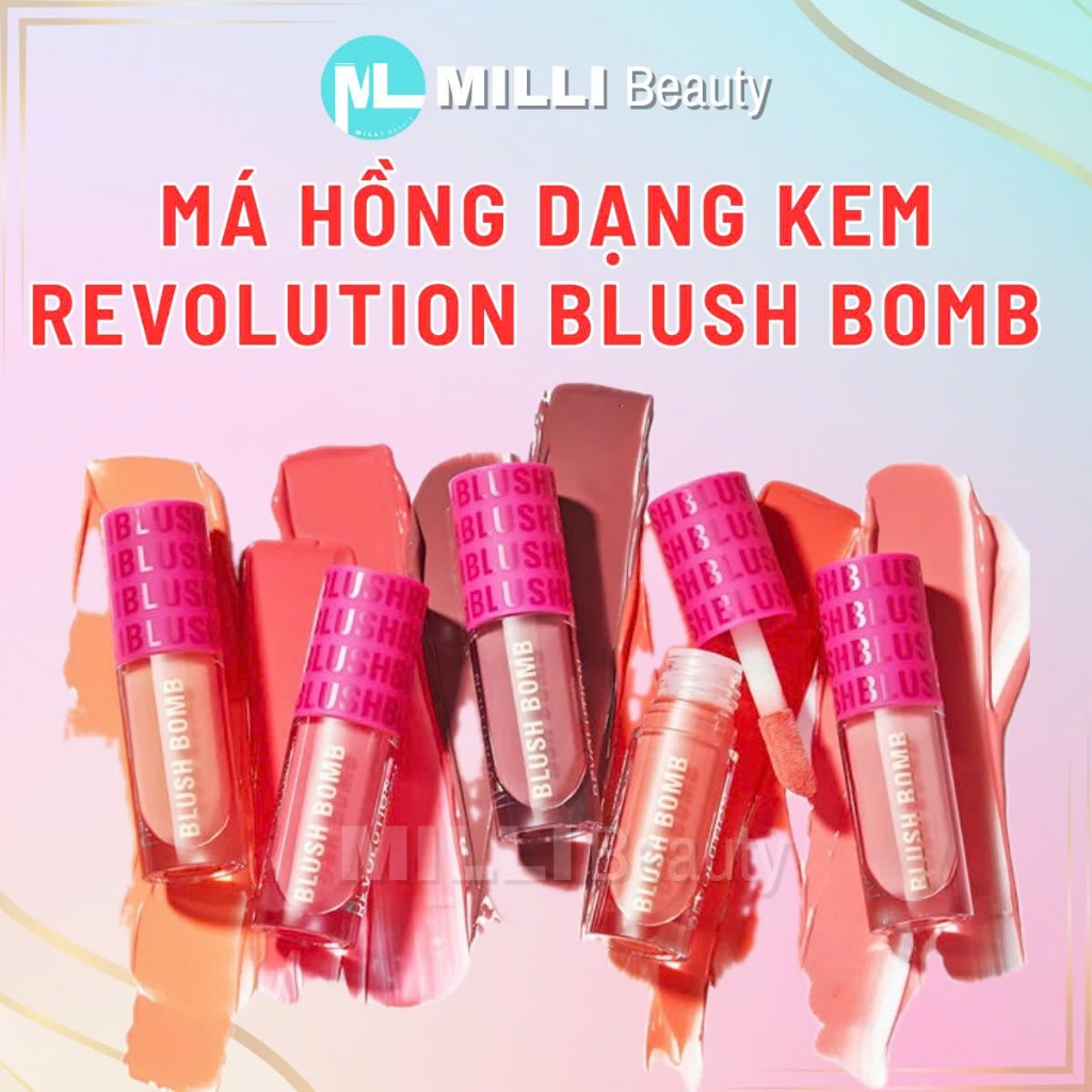 [Hỏa tốc] - Má hồng kem REVOLUTION BLUSHBOMB chính hãng Canada 4.6mL