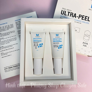 [Date 2027] Bộ Peel Nách Ultra-Peel Mia AHA/HA 2 bước Whitening Peel + Smoothing Serum giảm thâm sáng da