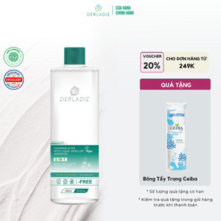 (Phiên bản mới) Nước Tẩy Trang Thuần Chay Làm Sạch Sâu Cho Da Dầu Mụn Derladie Cleansing Water Witch Hazel 500ml