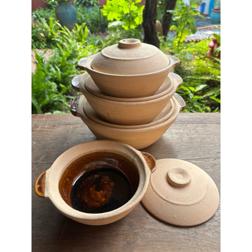 💢💢NỒI ĐẤT TRÁNG MEN KHO THỊT CÁ SIZE TRUNG HOẶC LỚN💥💢 <GIA DỤNG GỐM XƯA>