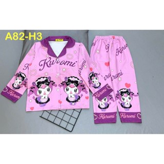 MÃ A82 SZ12-42KG BỘ PIZAMA BÉ GÁI THUN LANH 3D