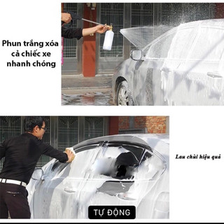 Bộ Súng Xanh Và Bình Phun Tạo Bọt Tuyết Xanh 1 Lít Cao Cấp