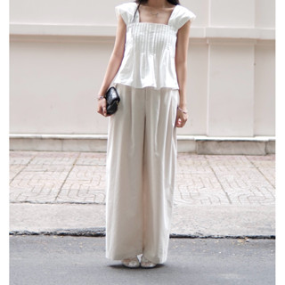 Kin trouser ( quần linen form rộng)