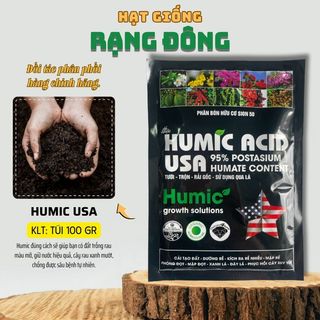  Phân Bón Lá Humic USA - Tăng Khả Năng Hút Dinh Dưỡng Hỗ Trợ Thúc Đẩy Mọc Rễ Cải Thiện Đất Trồng - Hạt giống Rạng Đông 