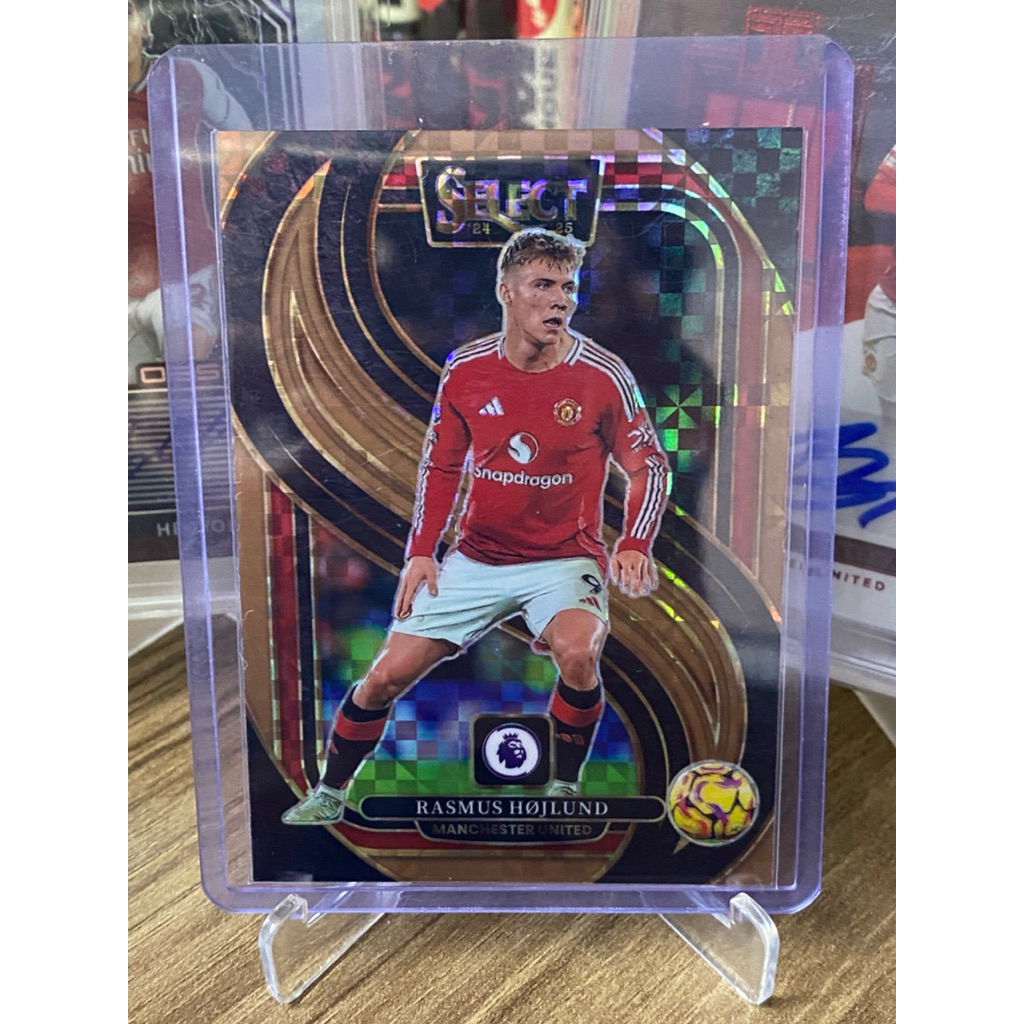 [THẺ CỨNG] Thẻ Cầu Thủ Giới Hạn Chính Hãng Rasmus Hojlund Panini Select EPL 2025 Manchester United /