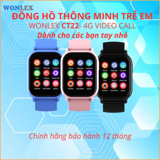  Đồng Hồ Thông Minh Trẻ Em Lắp Sim Nghe Gọi 4G Video Call Định Vị Chống Nước Giá Rẻ Wonlex CT22 