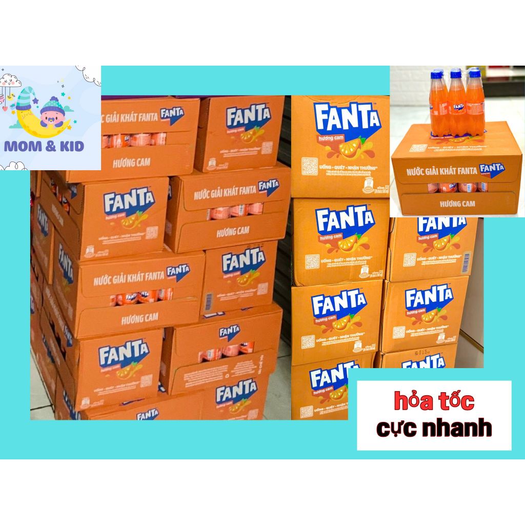Thùng 24 chai Fanta Cam 300ml