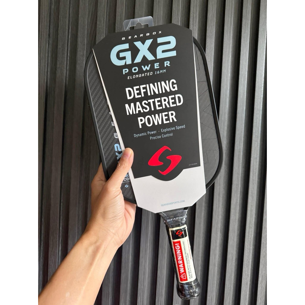 Vợt Pickleball Gearbox GX2 Power 16mm chính hãng công ty
