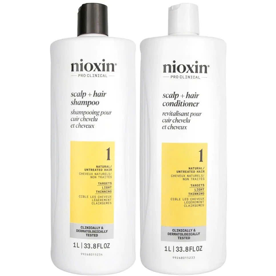 Dầu gội xả chống rụng tóc Nioxin System 1 1000mlx2.