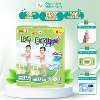   COMBO 2  Bỉm quần BABY LOVE thấm hút 12h mỏng nhẹ size M - L - XL - XXL - XXXL 