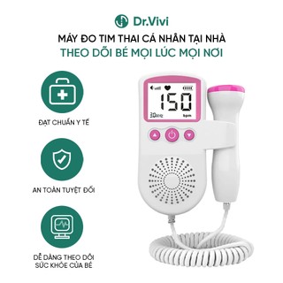 [TẶNG GEL] Máy nghe tim thai tại nhà Fetal Doppler – Máy theo dõi nhịp tim thai mini cho mẹ bầu