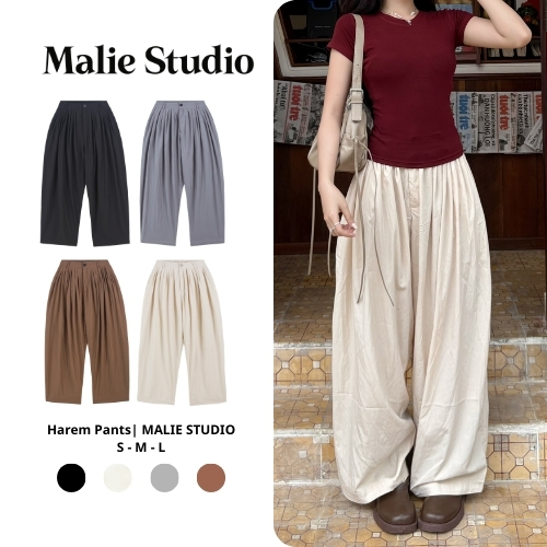 Quần Harem Parachute Pants BigSize MALIE STUDIO Quần Gió Nhăn 4 túi Dáng Thụng Trẻ Trung Năng Động -
