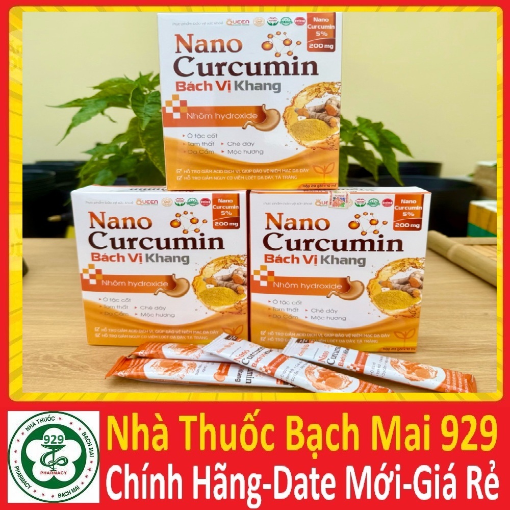 Tinh Chất Nghệ Nano Curcumin Bách Vị Khang Hỗ Trợ Đau Dạ Dày,Trào Ngược
