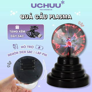  Quả Cầu Plasma UCHUU Đèn Ngủ USB Decor Bàn Đồ Chơi Khoa Học Tương Tác Plasma Ball Trang Trí Phòng 