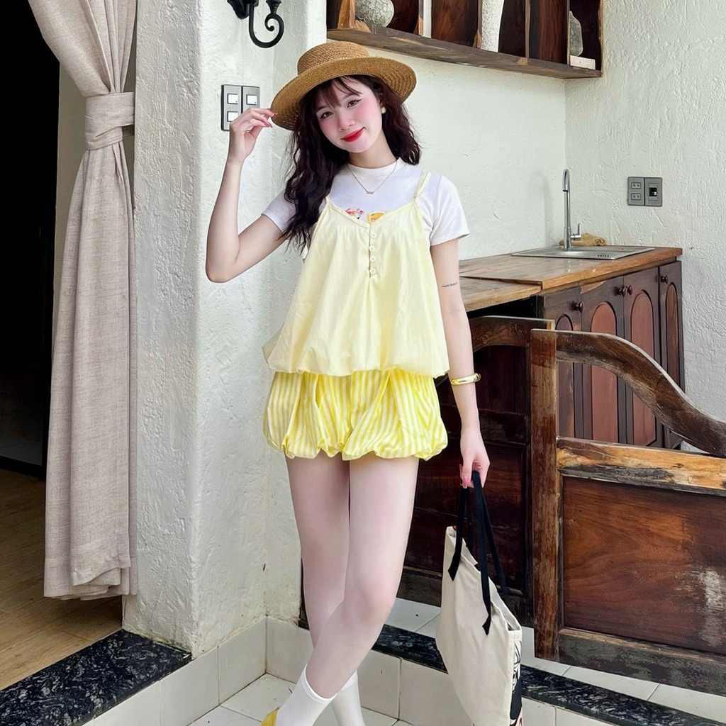 Quần Váy Short Bí Cạp Trễ Lưng Chun Hot Trend Nhiều Màu, Quần Ngắn Nữ | BigBuy360 - bigbuy360.vn