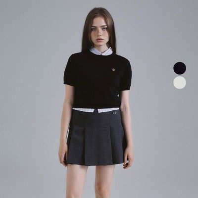 Áo Dệt Kim Tay Ngắn WHO.A.U Steve Head Point Short Sleeve(Set-up)_WHKAF4941F