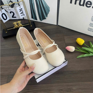 Giày Búp Bê Nữ Xinh Quay Xoắn Da Mềm Đế Bệt Cao Su Dẻo Giày Bệt Nữ B03