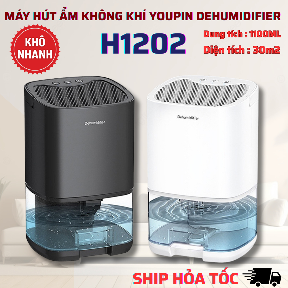 Máy Hút Ẩm Không Khí Youpin Dehumidifier H2102 - Chống Nồm - Ẩm Mốc - Lọc Không Khí - Khử Khuẩn Ion-
