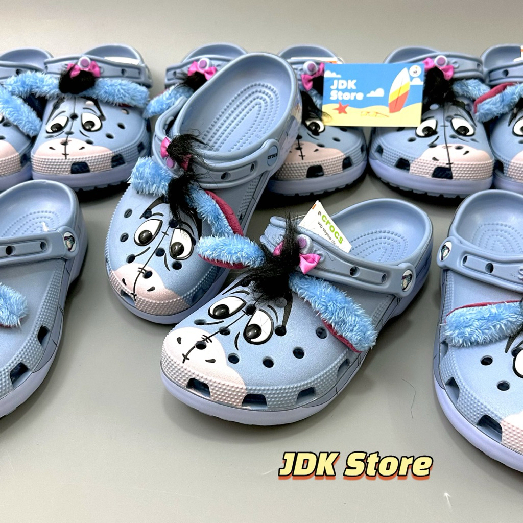 JDK Store_Dép Sục Họa Tiết Lừa Xanh "Pooh Eeyore"