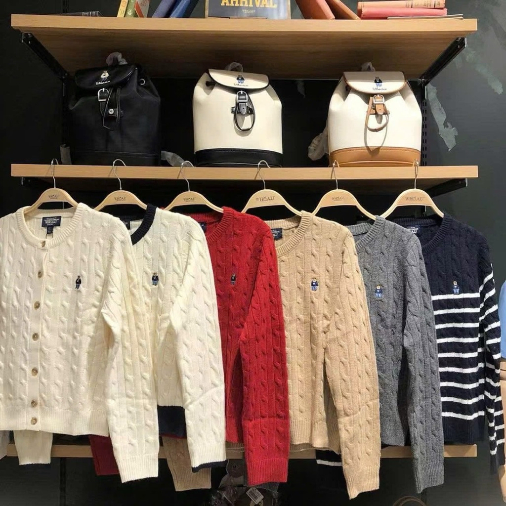 [AUTHENTIC 100%] Áo cardigan Whoau cable len thừng