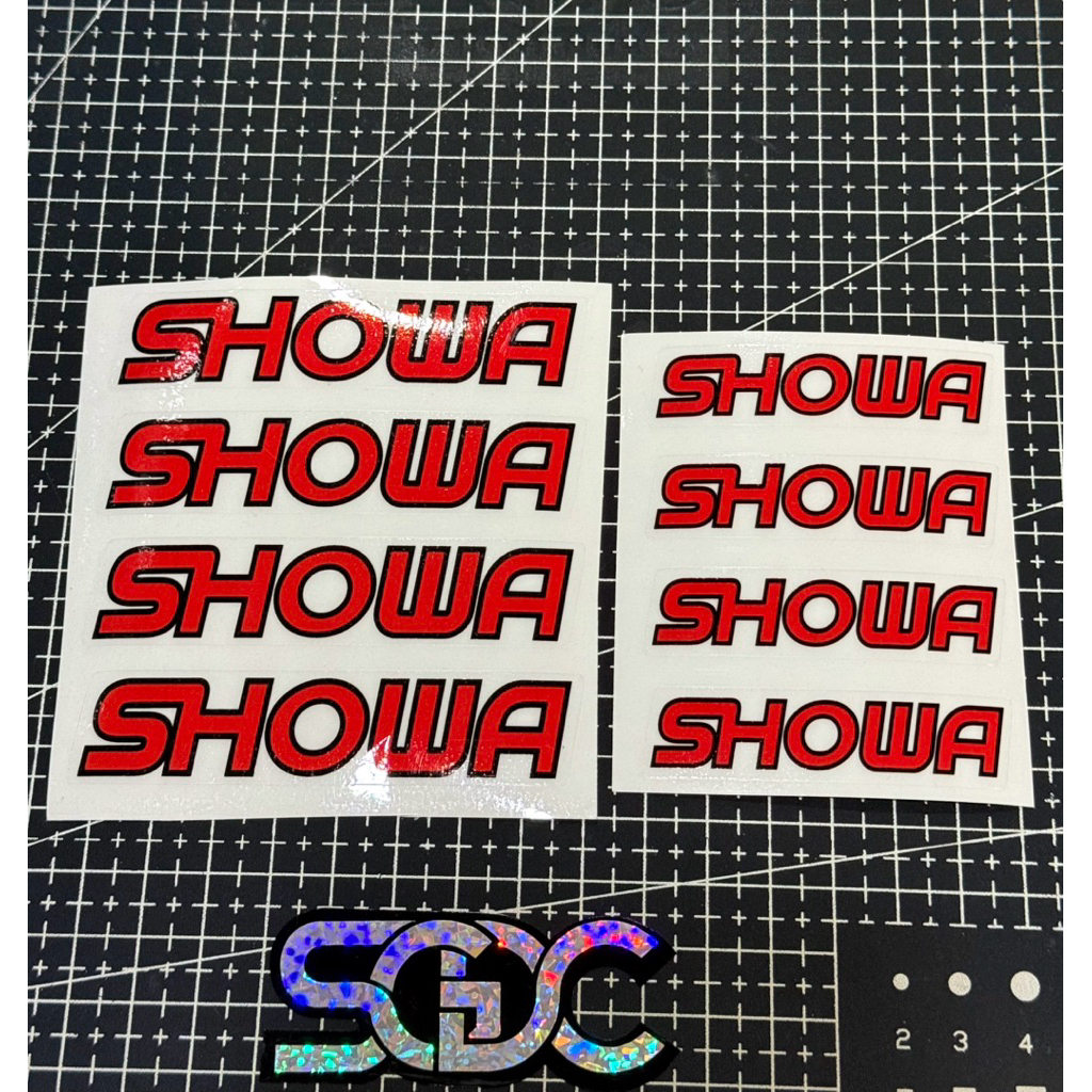 Tem Dán Phuộc Showa CB Thailand, Japan In Siêu Trong / Showa Tem Đứng, Showa Tem Ngang |SGDC - 1 Cặp