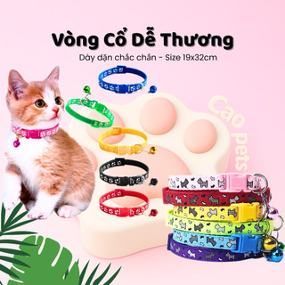  Vòng cổ mèo dễ thương cho thú cưng và cún cưng vòng cổ cho mèo - Cao Pets 