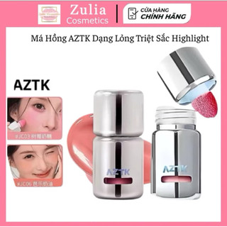   AZTK  Má Hồng Kem AZTK Dạng Lỏng Đầu Nấm Vỏ Bạc Mới Căng Bóng và Mờ Lì Tự Nhiên 5ml 