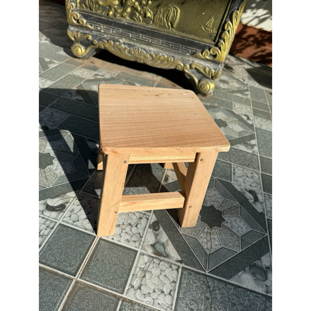 GHẾ ĐÔN GỖ CHÂN VUÔNG Cao 40cm(hàng loại 1)