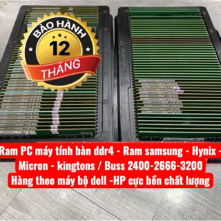 Ram  PC DDR 4 -8Gb, 16G  hàng máy bộ Mỹ  Dell / Hp (bảo hành 12 thang)
