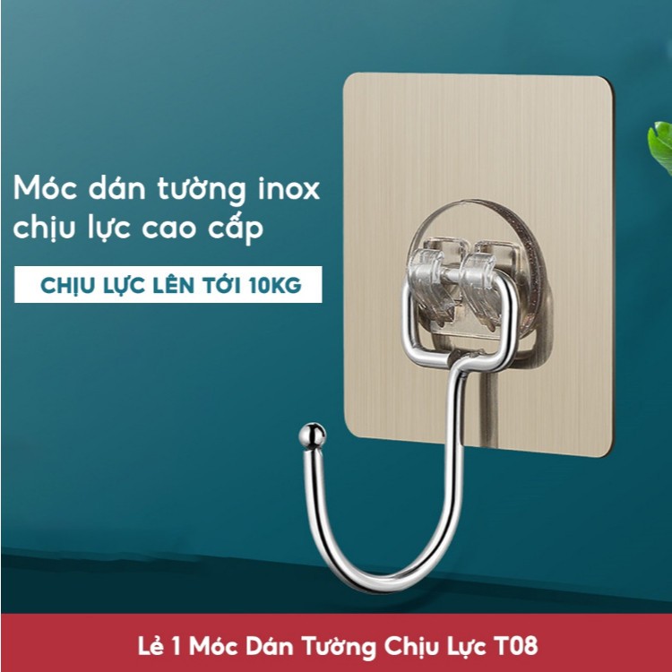 [SET 50 Móc] Móc Dán Tường, Móc Dán Siêu Dính Chịu Lực, Móc Dán Tường Treo Đồ, Móc Treo Dán Tường, M