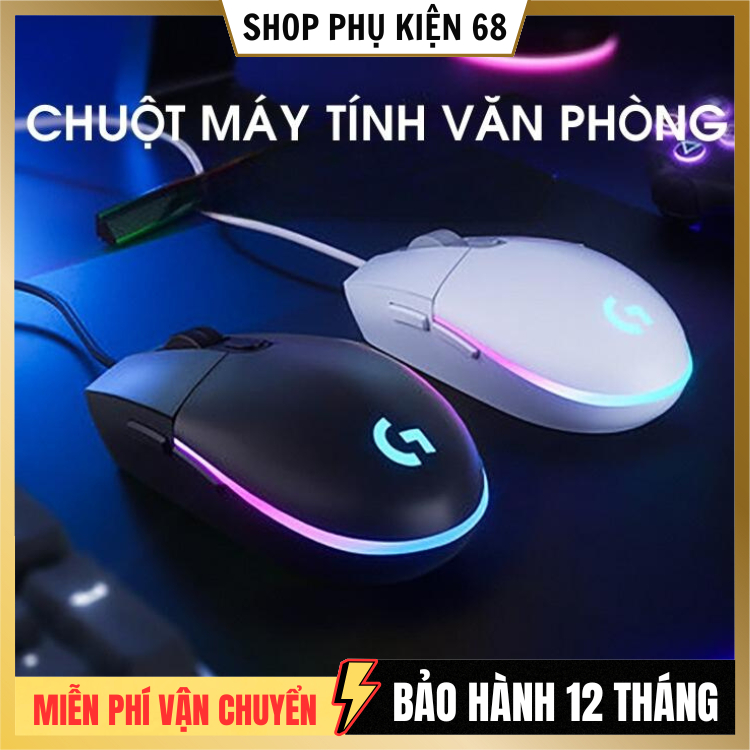 Chuột Gaming Máy Tính Màu Trắng Logi.tech G102 Led Rgb Chuột Vi Tính Laptop Pc Chơi Game Có Dây Giá 