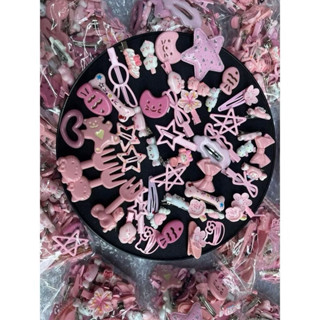 Set 50 kẹp tóc dễ thương màu hồng, màu xanh cho bé gái phong cách hàn quốc(không có hộp đựng)