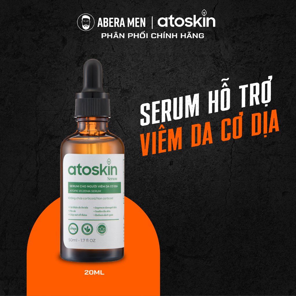 Serum Atoskin - Phục Hồi Làn Da Nấm Ngứa Viêm Da Cơ Địa 50ml - An toàn Dịu nhẹ Giảm Ngứa Dưỡng Ẩm