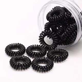  Set 3 cột tóc đen lò xo nhỏ cột tóc ít cột bé gái dễ thương Tatitava 