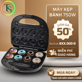  Máy kẹp bánh mì sandwich SOKANY 8 KHAY SKB140 chống dính tốt công suất lớn tới 750W nướng nhanh SKB140 