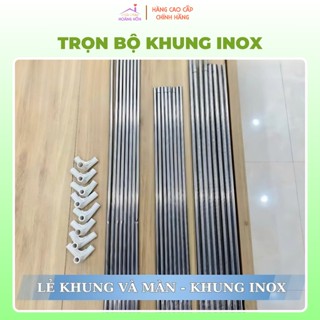 Lẻ Khung - Trọn Bộ Khung INOX Không Khoan Tường + Khớp Góc - Màn Hoàng Hôn Store