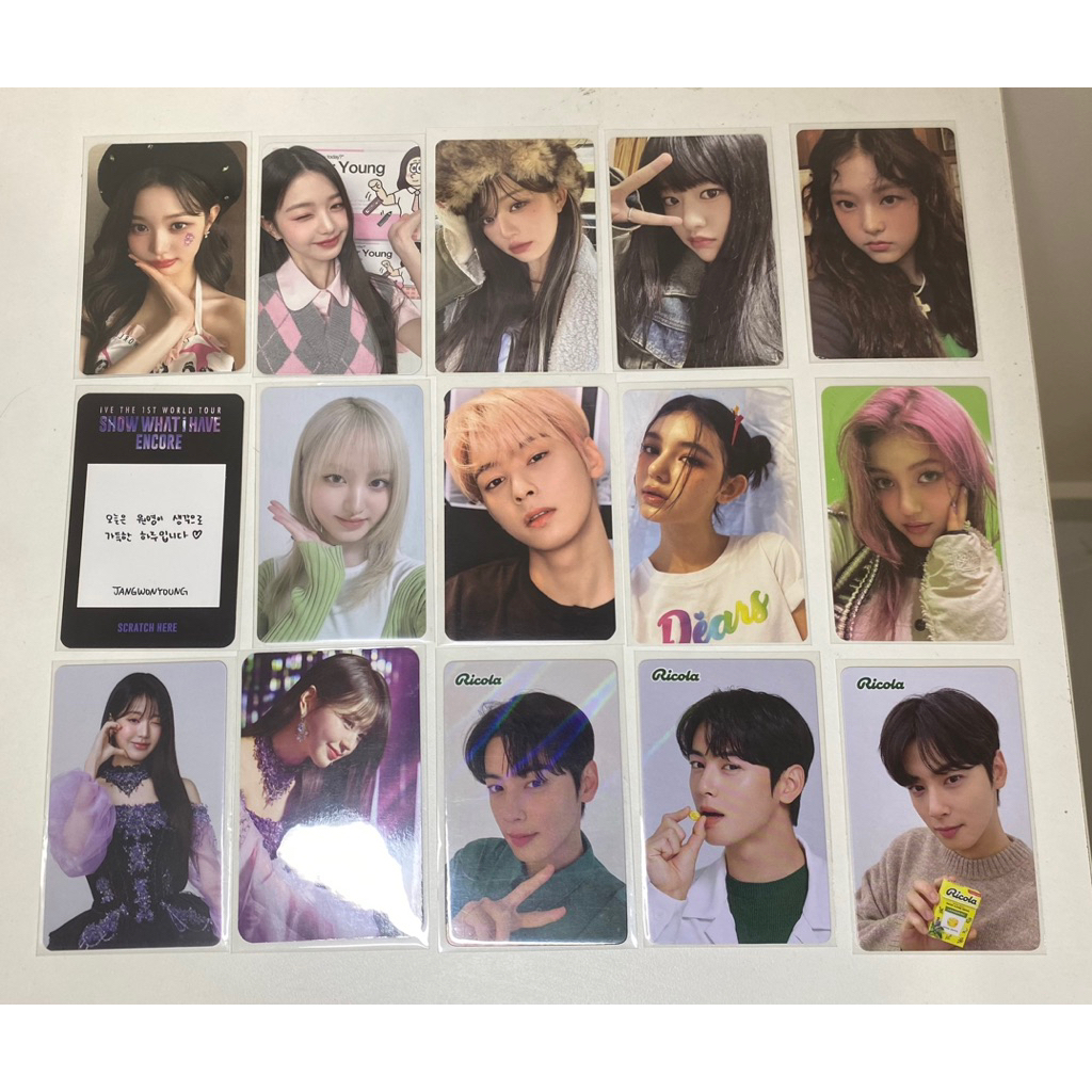 [Tổng hợp card kpop] Card off Wonyoung, Liz, Jujin(Ive), Cha Eun Woo(Exo), Danille, haerinnn(NJ)
